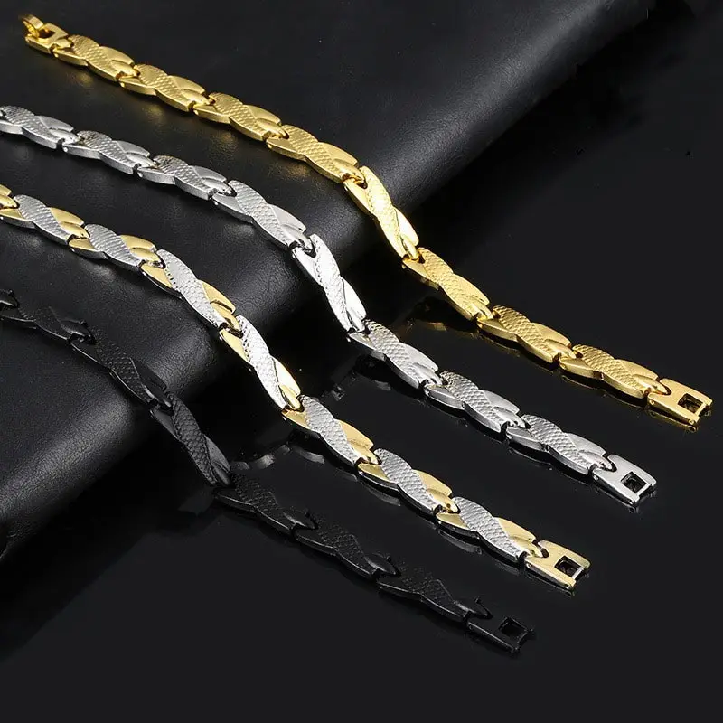 

Dragon Pattern Magnetic Bracelet Men's Jewelry Fashion Simple Metal Couple Bangle Bracelets 2021 New Valentines day Gifts