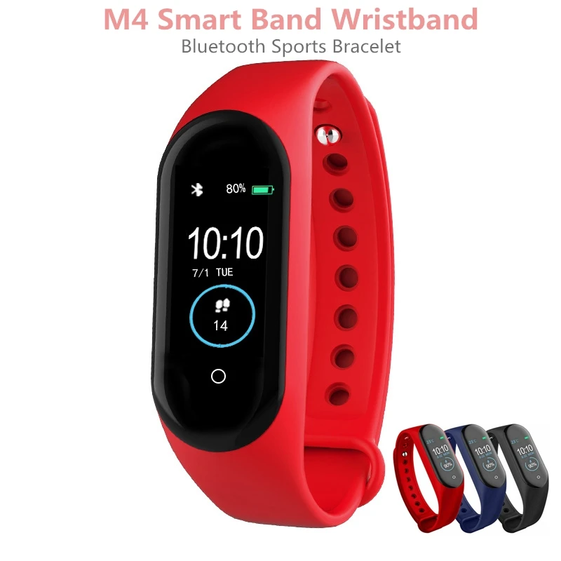 М 4 смарт браслет пульсометр кровяное давление монитор сердечного ритма шагомер