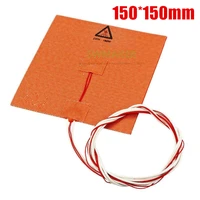 110v220v 180w 150150mm silicone heated bed heating pad 150x150mm for 3d printer with ntc 100k glue