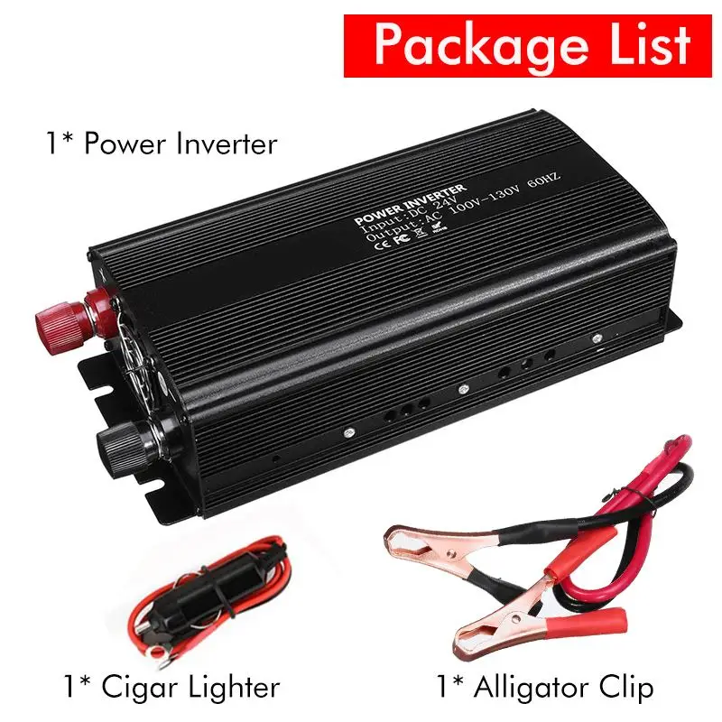 

7000W Modified Sine Wave Inverter DC 12V/24V To AC 110V/220V Voltage Transformer Power Converter Car Inverter With 2 LED Display