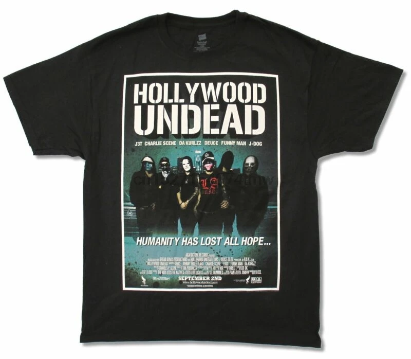 

Hollywood Undead Humanity Has Lost all Hope Black T Shirt New Official Merch