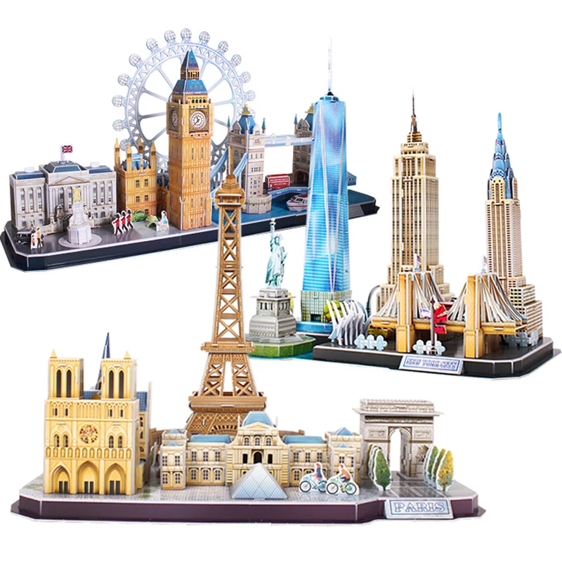 

3d бумажная игрушка-пазл, Детская модель, веселая развивающая обучающая игрушка Jagsaw, Детские умные бумажные пазлы, пазл дерева Ni Os AB50PT