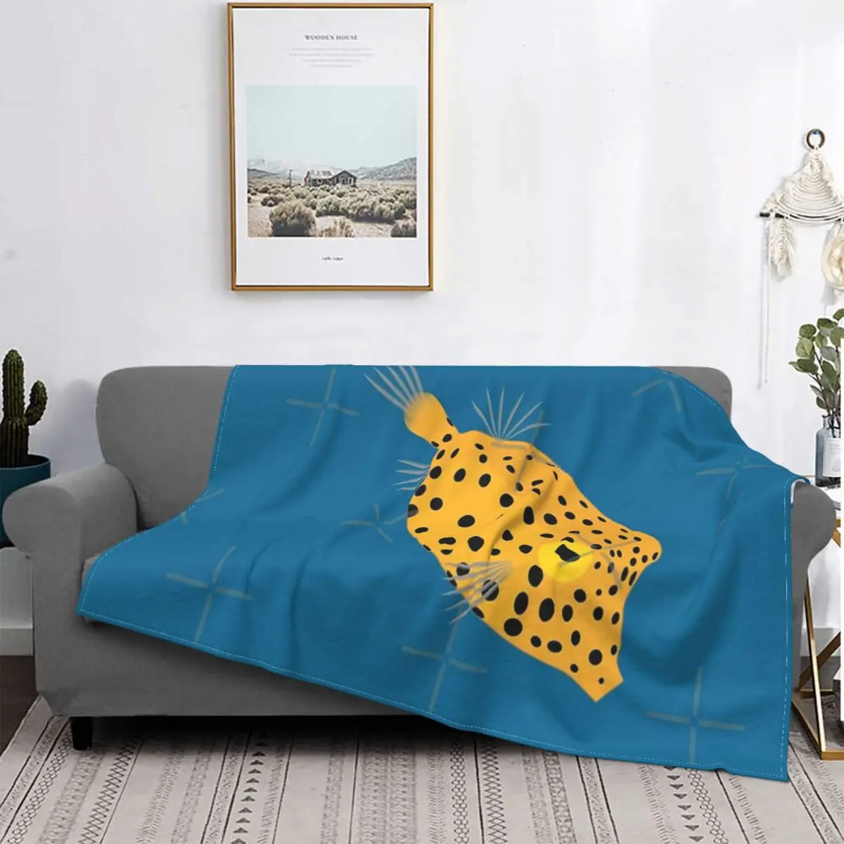 

Boxfish-Manta de muselina a cuadros para cama, manta Kawaii a cuadros для пикника, для ребенка