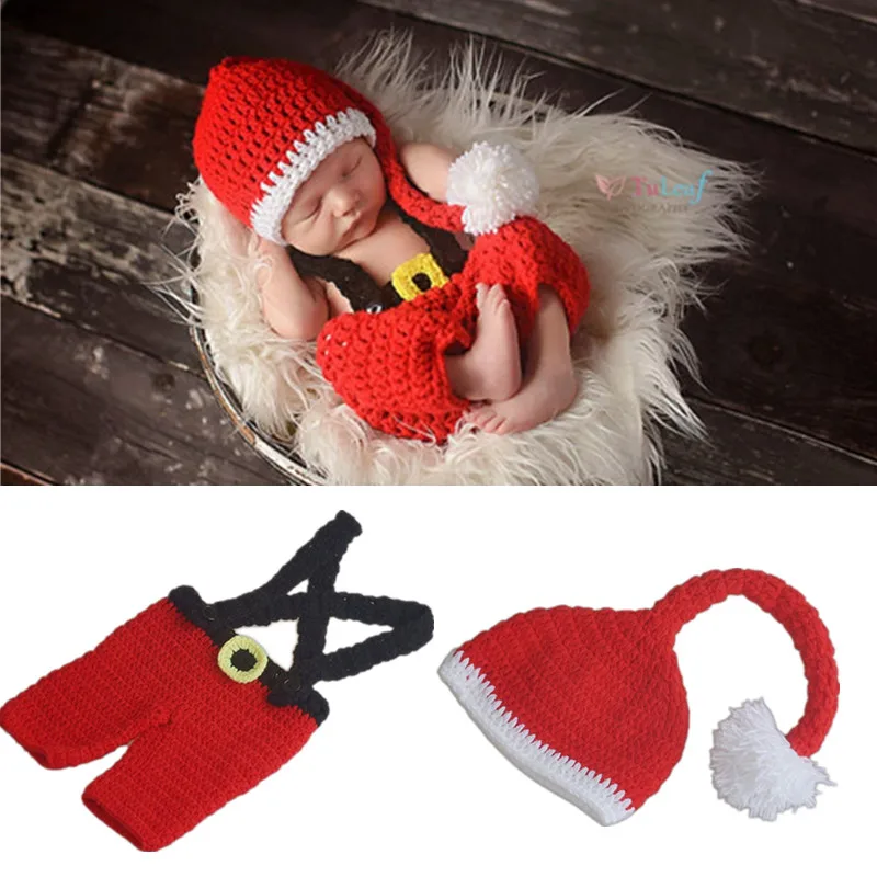 Реквизит для фотосъемки новорожденных мальчиков и девочек Вязаный крючком