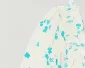 

Women Dress 2021 Summer New Blue Floral Print Elegant One-shoulder Pleated Short Dress