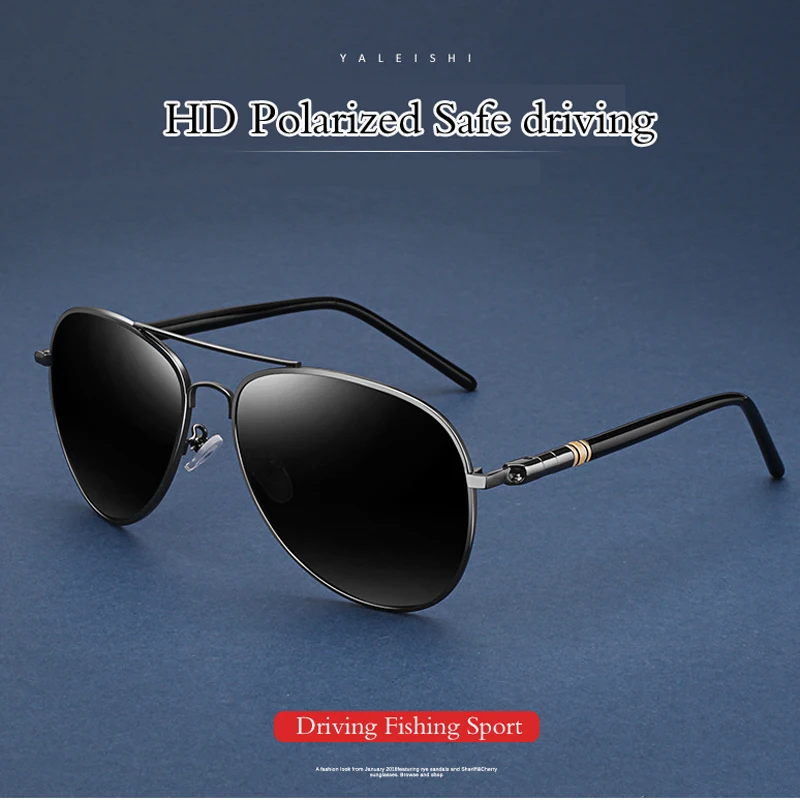 2019 антибликовые авиационные поляризационные солнцезащитные очки мужские