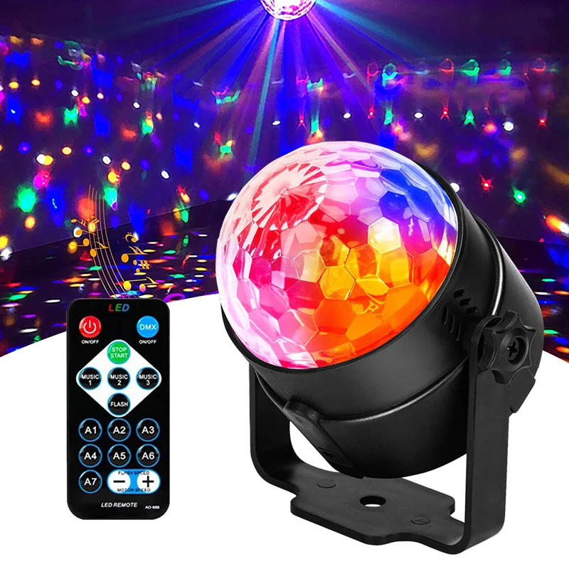 

Mini Led Disco Light Stage Lights Dj Party Lights Sound Activated LED Atmosphere Party Lamp for Christams Birthday Wedding Decor