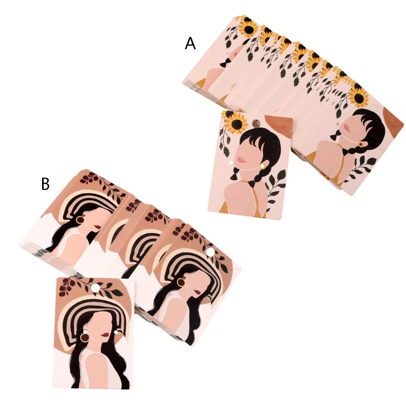 

100 штук, серьги, ожерелье, дисплей, экологически чистое творческое изделие, новинка 2022