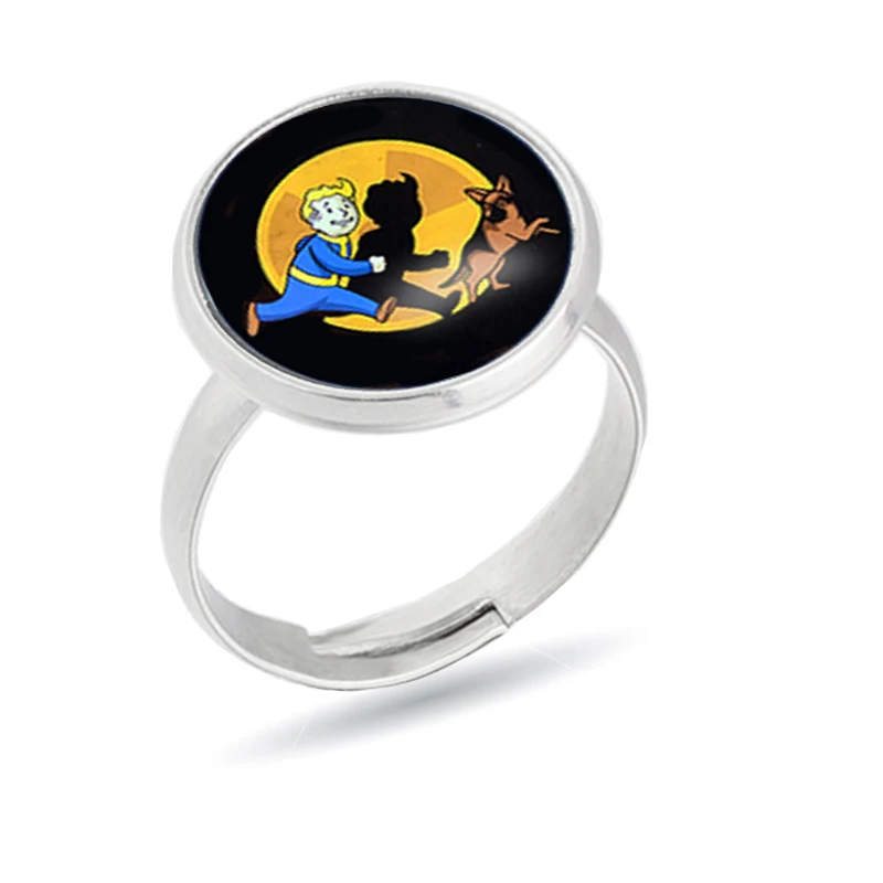 New Fallout Nuka Cola Rings Glass Men's and Women's Pendant Fashion Jewelry Anillos Fans Gifts Christmas | Украшения и