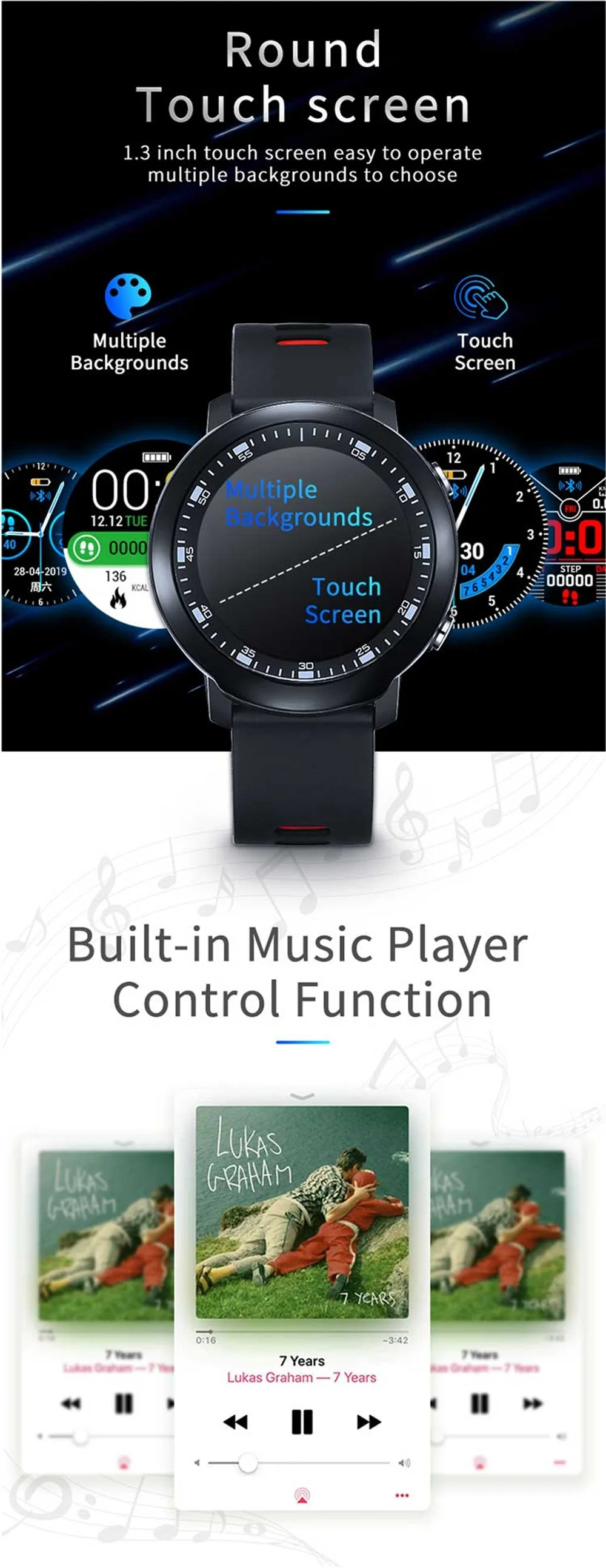 Spovan Fitness Bracelet Men Women Health Smart Watches Activity Tracker Blood Pressure Watch PK Amazfit Stratos 2 Smartwatch