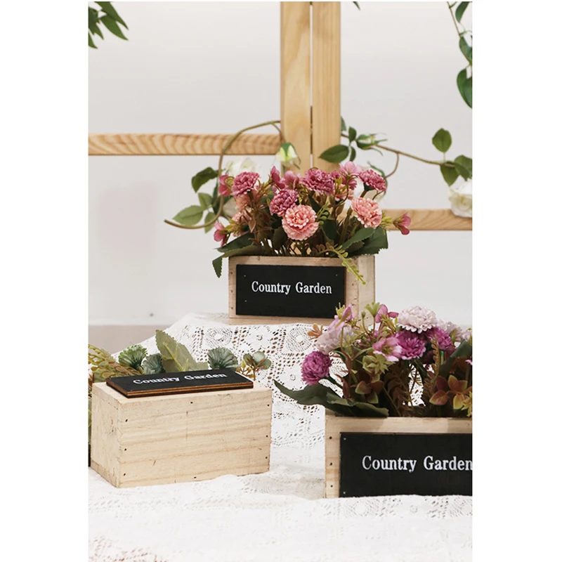 

Artificial Flowers Vases for Home Office Desktop Decor Bride Bouquet Wedding Accessories Craft DIY Gifts Fake Plants Photo Props