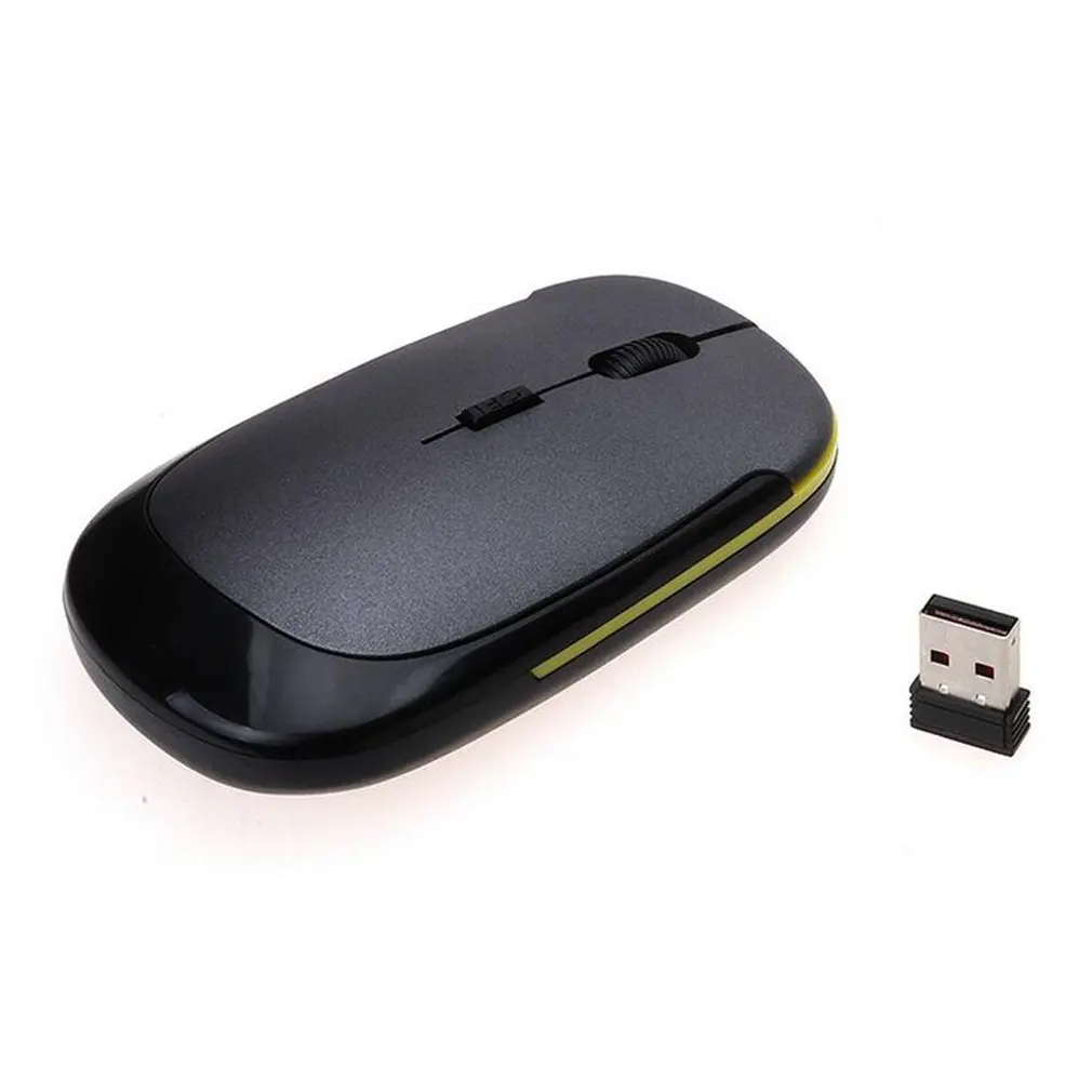 Беспроводная мышь 2 4G USB 0 ресивер супер тонкая Мини Милая оптическая беспроводная