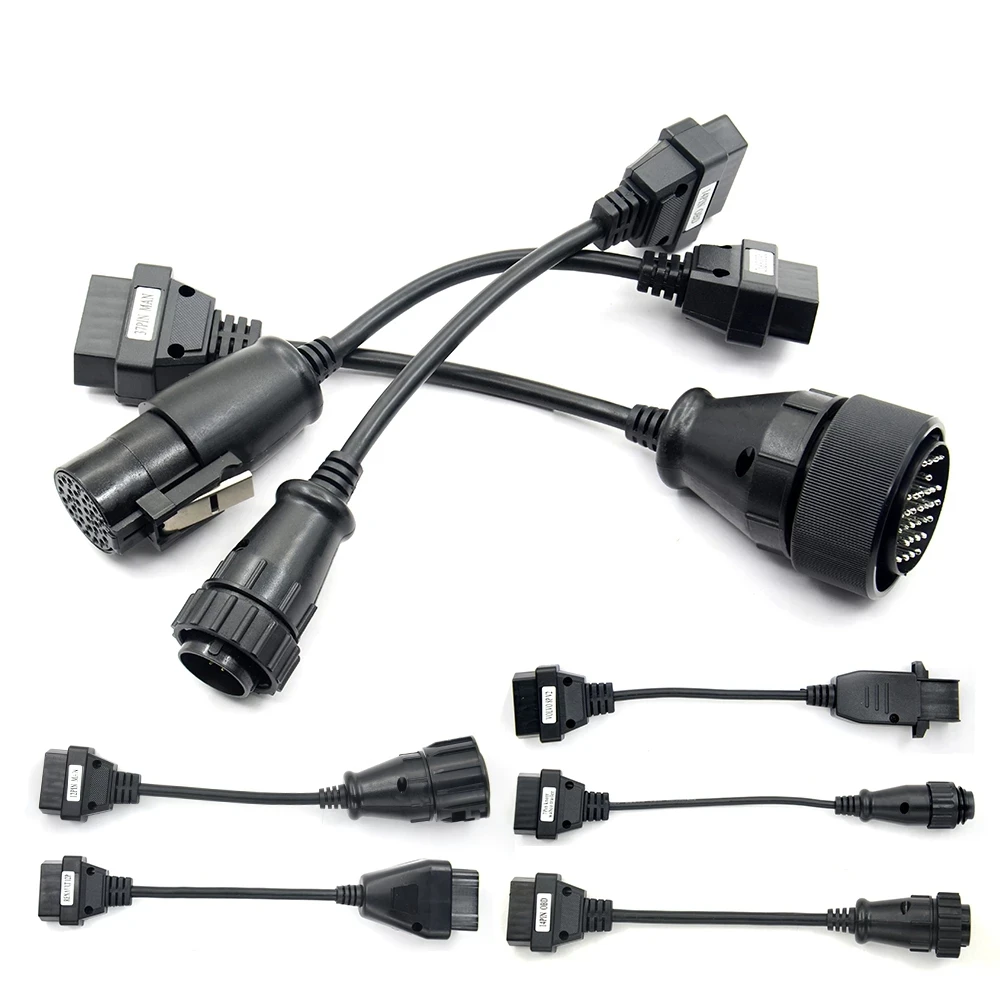 Для Delphi Ds150e 2019 полный комплект 8 кабелей для грузовиков автомобильных OBD2