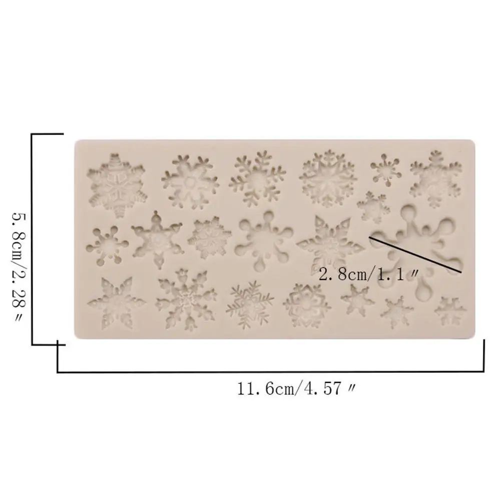 

Variety Of Snowflake Shape Fondant Cake Biscuit Mold * Decoration Material 5.8cm I9X4 Baking 11.6 Silicone Kitchen N6L2
