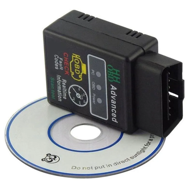 Диагностический инструмент HHOBD ELM327 V2.1 V1.5 Bluetooth супер мини-сканер ELM 327 OBD2 CAN-BUS HH OBD II
