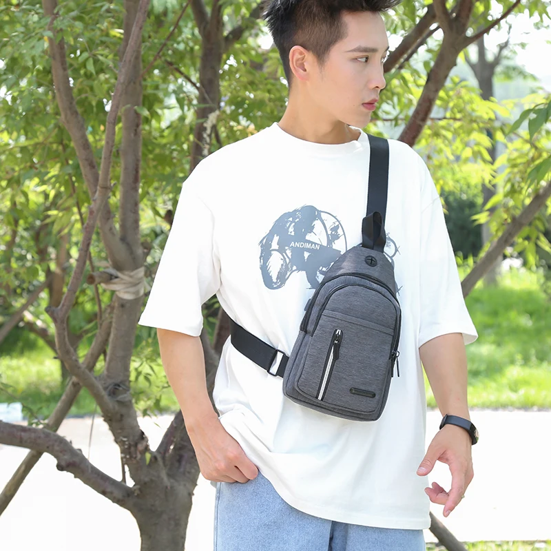 

Shoulder Bag Crossbody Man Chest Sling Men Luxury Fashion Waterproof Oxford Cloth Tide Casual Crossbody Sports Small Bag Male