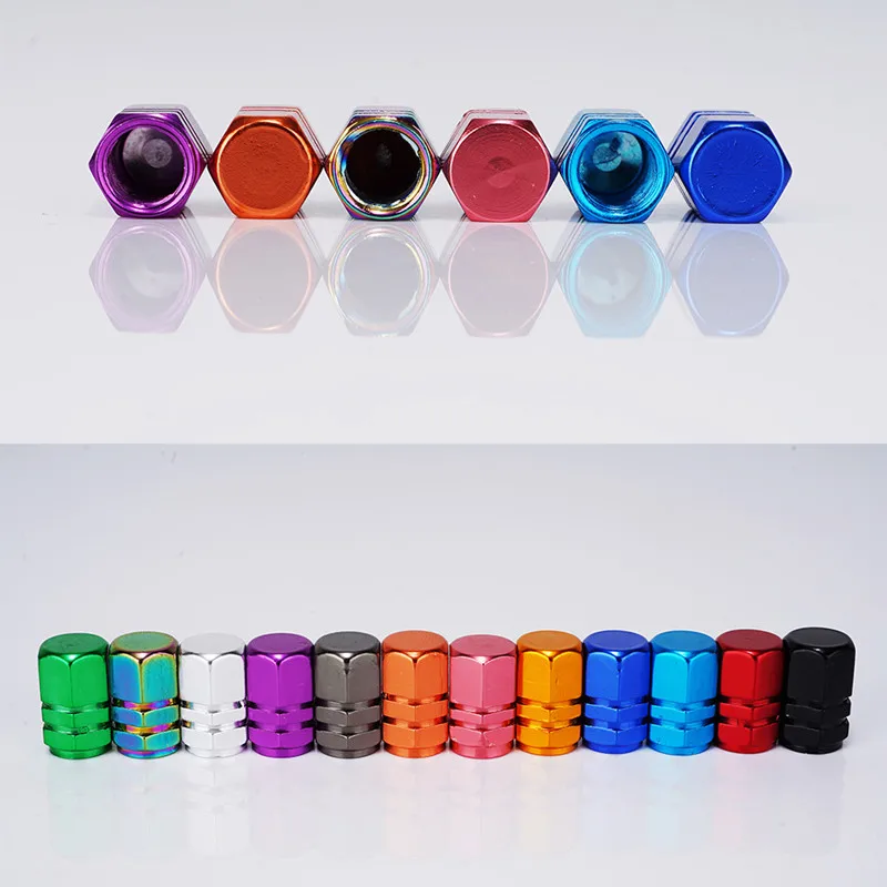 

10pcs Aluminum Alloy Car Wheel Tire Valve Caps Tyre Rim Stem Covers Airdust Waterproof Automobiles Accessories Valve Caps