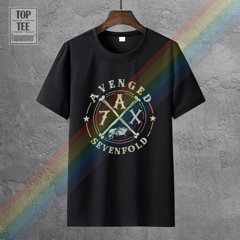 

Avenged Sevenfold Men'S Crossing Over 2014 Tour Slim Fit T Shirt Black