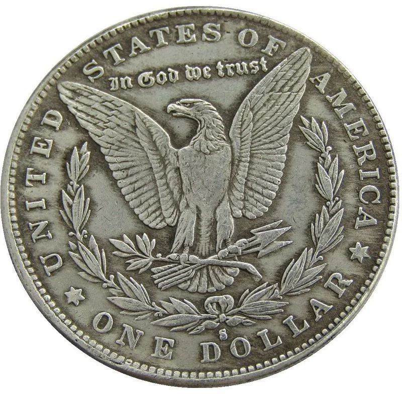 

United States 1887 CC Morgan One Dollar US Coin Liberty Cupronickel Silver Plated In God We Trust Copy Coin America