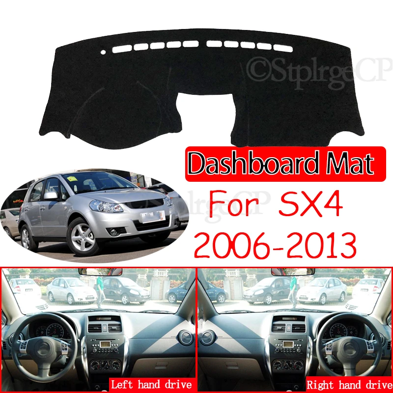 

Противоскользящий коврик для Suzuki SX4 2006 ~ 2013, накладка на приборную панель, Солнцезащитный коврик, защитный ковер, автомобильные аксессуары, и...