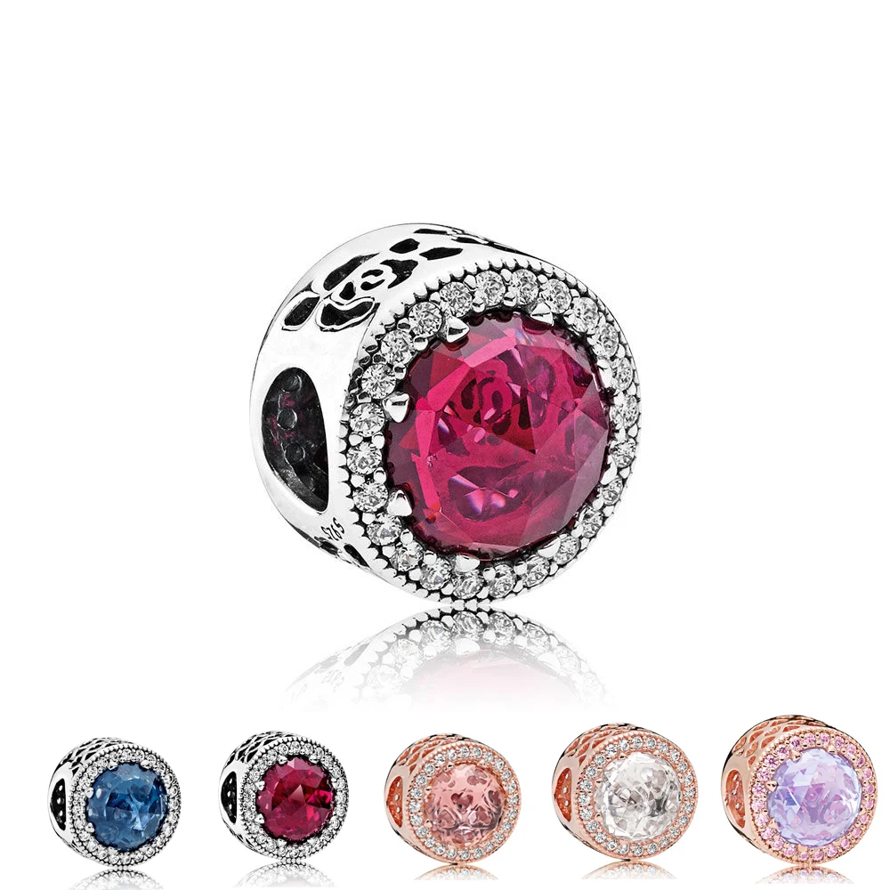 Классический оригинальный браслет с синей и серебряной подвеской | Украшения