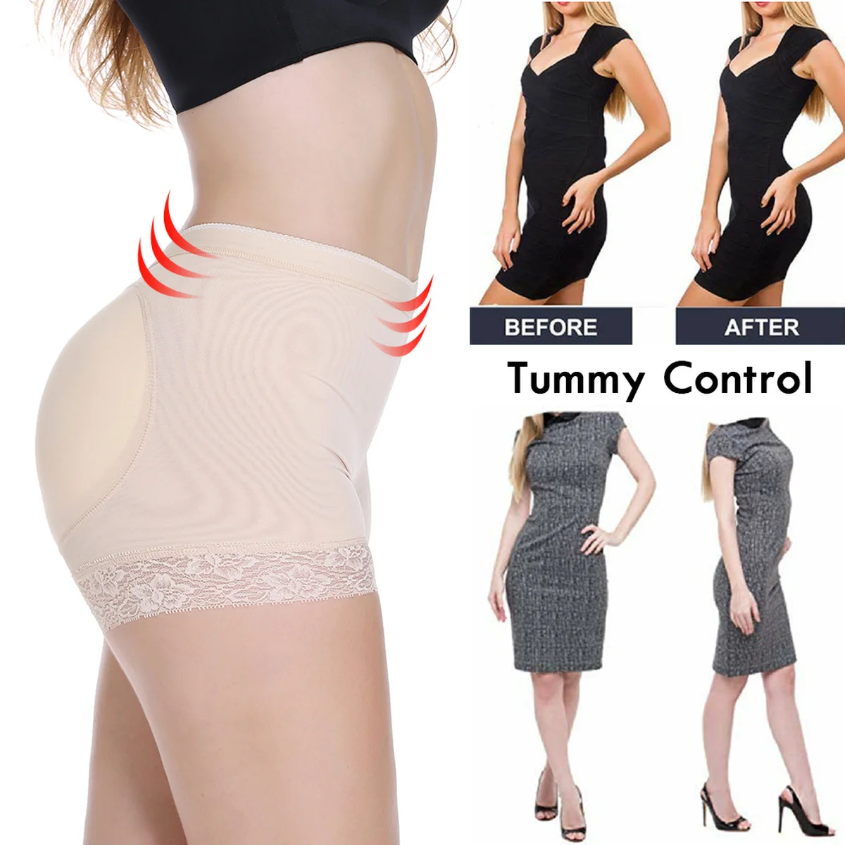 Корректирующее белье с завышенной талией утягивающее для подтяжки живота ягодиц
