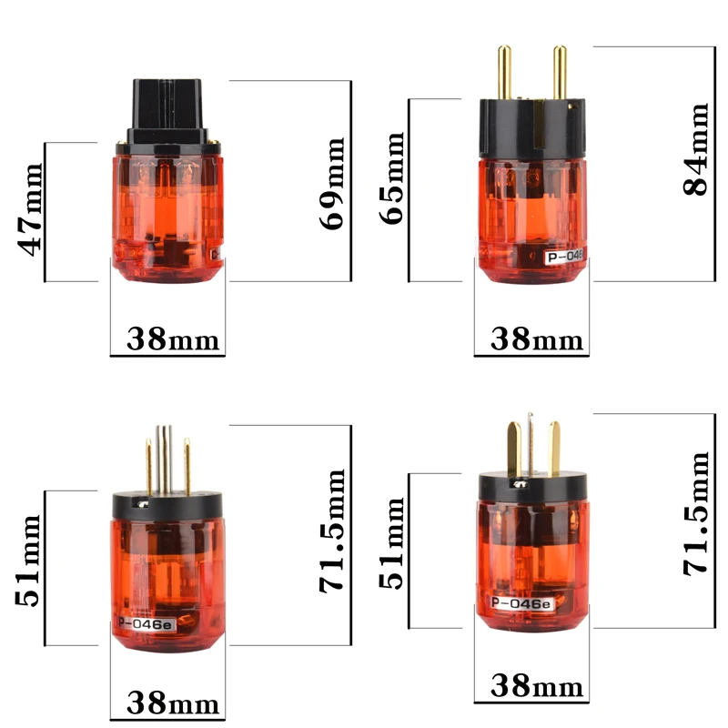 HIFIDIY LIVE EU/US/AU Чистая медь позолоченный разъем питания Хвост Разъем для HIFI аудио