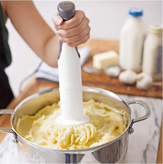 

160W Electric Potato Masher for Kitchen Hand Blender Handheld Batter Mixer BPA Free Not Toxic for Baby Food Vegetable K8