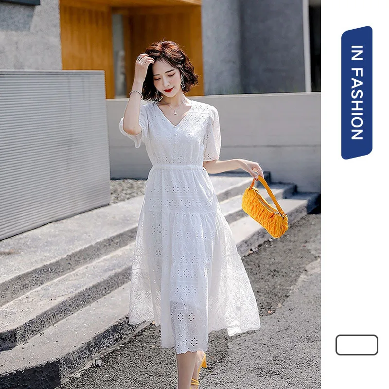 

Early spring new chiffon dress long 2021 autumn and winter women's dress with small fragrance French style skirt inside