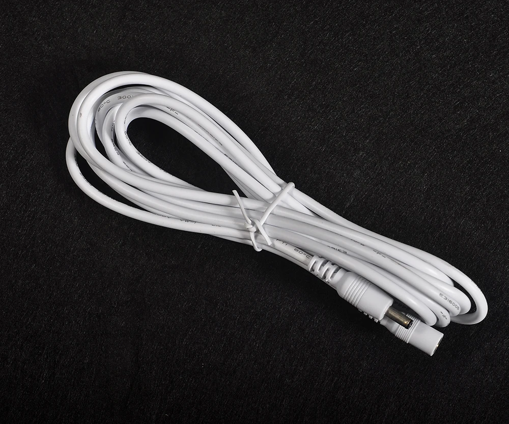Белый Удлинительный кабель питания 3 метра 5 в пост. Тока 5*1 35 мм шнур для ip камеры
