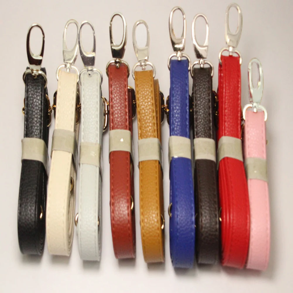 

Women PU Crossbody Shoulder Bag Handle DIY Purse Bag Belts Strap Accessories Metal Button Strap Accessories