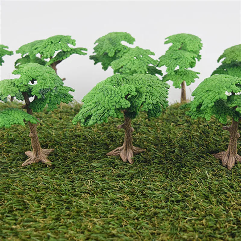 Миниатюрные Ландшафтные украшения миниатюрные сосновые деревья садовые фигурки