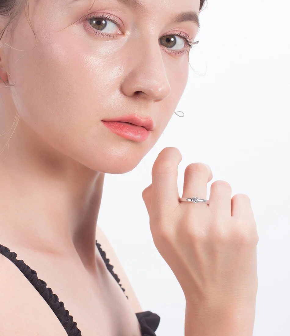 ORSA JEWELS, классические кольца для пар, Настоящее 925 пробы, Серебряный подарок на день Святого Валентина, обручальное кольцо, модные украшения SR196