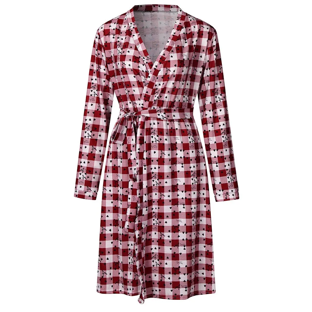 Модное модное платье для беременных размера плюс с длинным рукавом и v образным