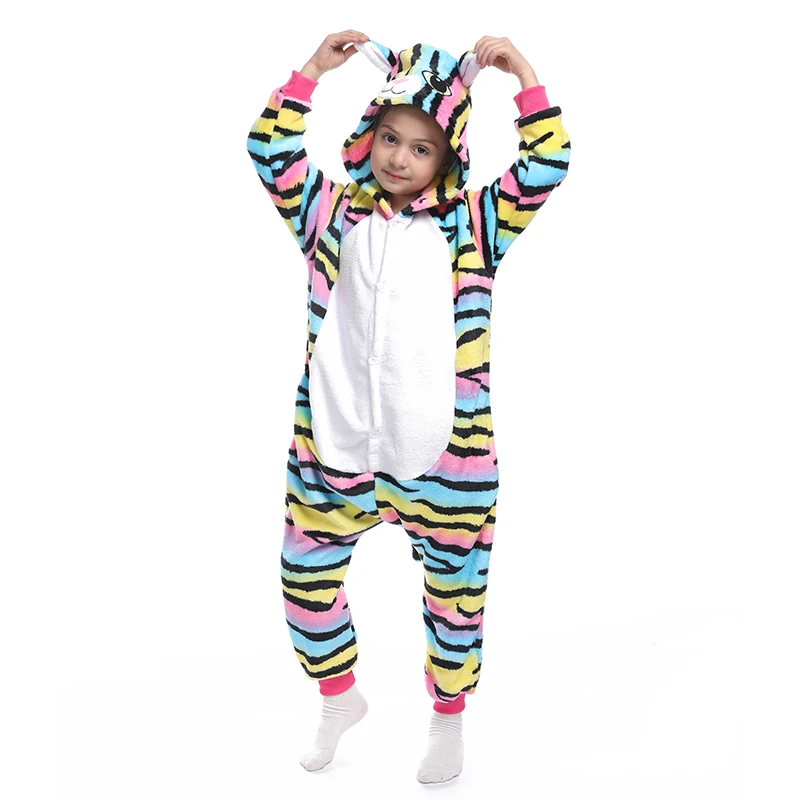 Пижама кигуруми Единорог детские пижамы панда для девочек мальчиков единороги