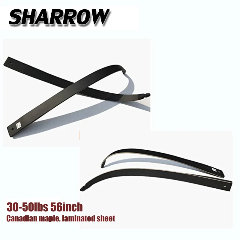 Archery Recurve Bow Limbs 30-50lbs Take Down Detachable DIY High Quality Long Bow American Hunting Bow And Arrow Accessories