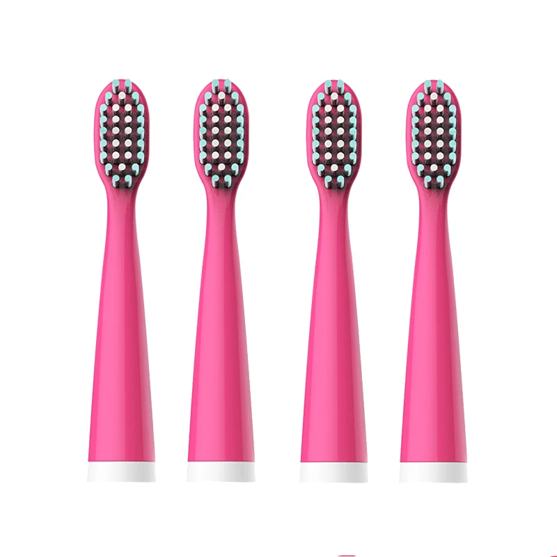 red 4 pieces Langtian 4 шт. 2 шт. головка звуковой зубной щетки DUPONT сменные головки для электрической зубной щетки подходит для Langtian Z02 Z03 Z06 Z08 Z09 Z18 - Цвет: red 4 pieces