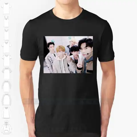 Knk Дизайнерская футболка с принтом для мужчин, женщин, мужчин, хлопковая Новая классная футболка большого размера 6xl Knk Корейская K Pop Boygroup Hee ...