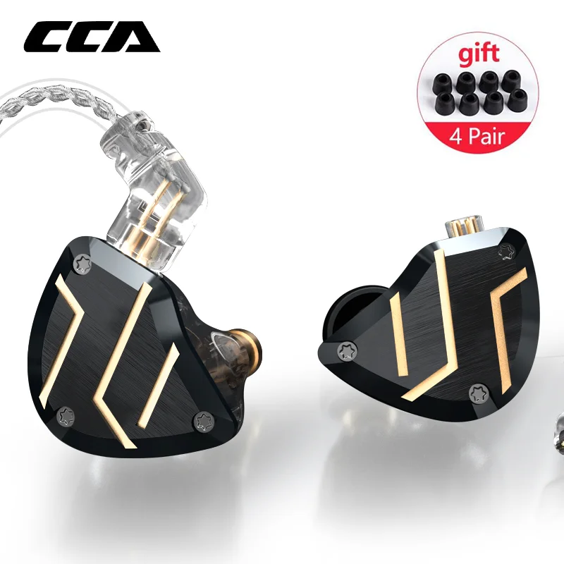 

CCA C10 PRO 1DD+4BA Hybrid Drivers In Ear Earphone HIFI Monitoring Earphone Headset with 2Pin Connecter CCA C12 C16 CA16 ZSX ZSN