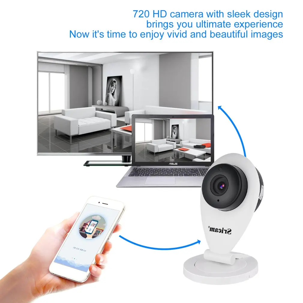 Sricam 1080P домашняя IP камера безопасности аудио беспроводная мини ночного видения