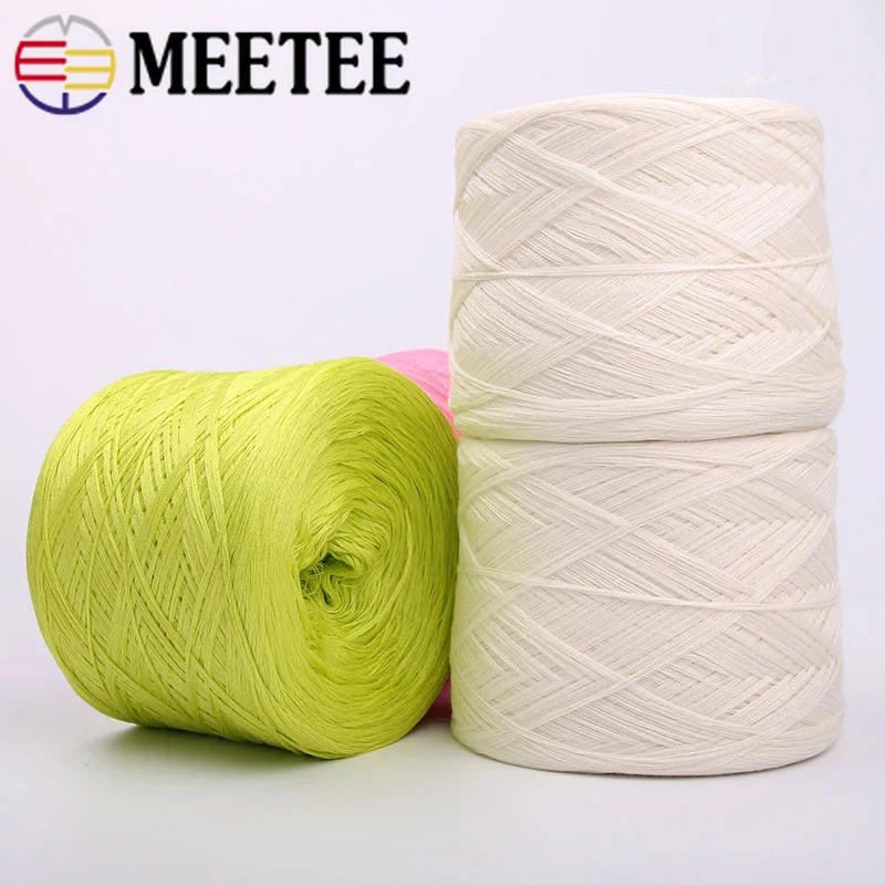 

Meetee 2pcs(1pc=250g) 100% Cotton Yarn Baby Line Cotton Wool Manual Weaving 8-share Cotton Child Yarn DIY Sweater Line YA011