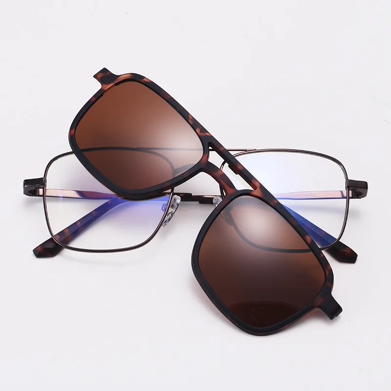 Солнцезащитные очки с клипсой для мужчин и женщин UV-400 поляризационные в