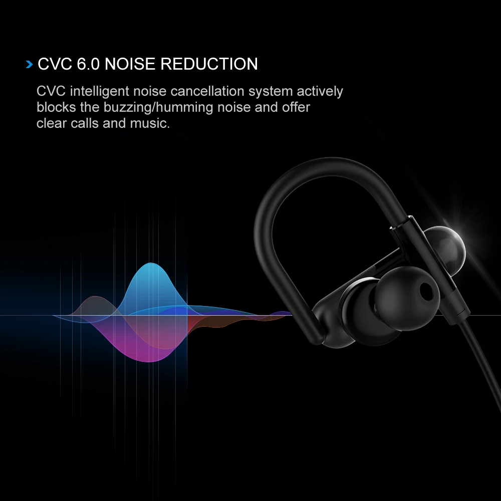Mpow QY11 Bluetooth наушники беспроводные шейные спортивные с шумоподавлением