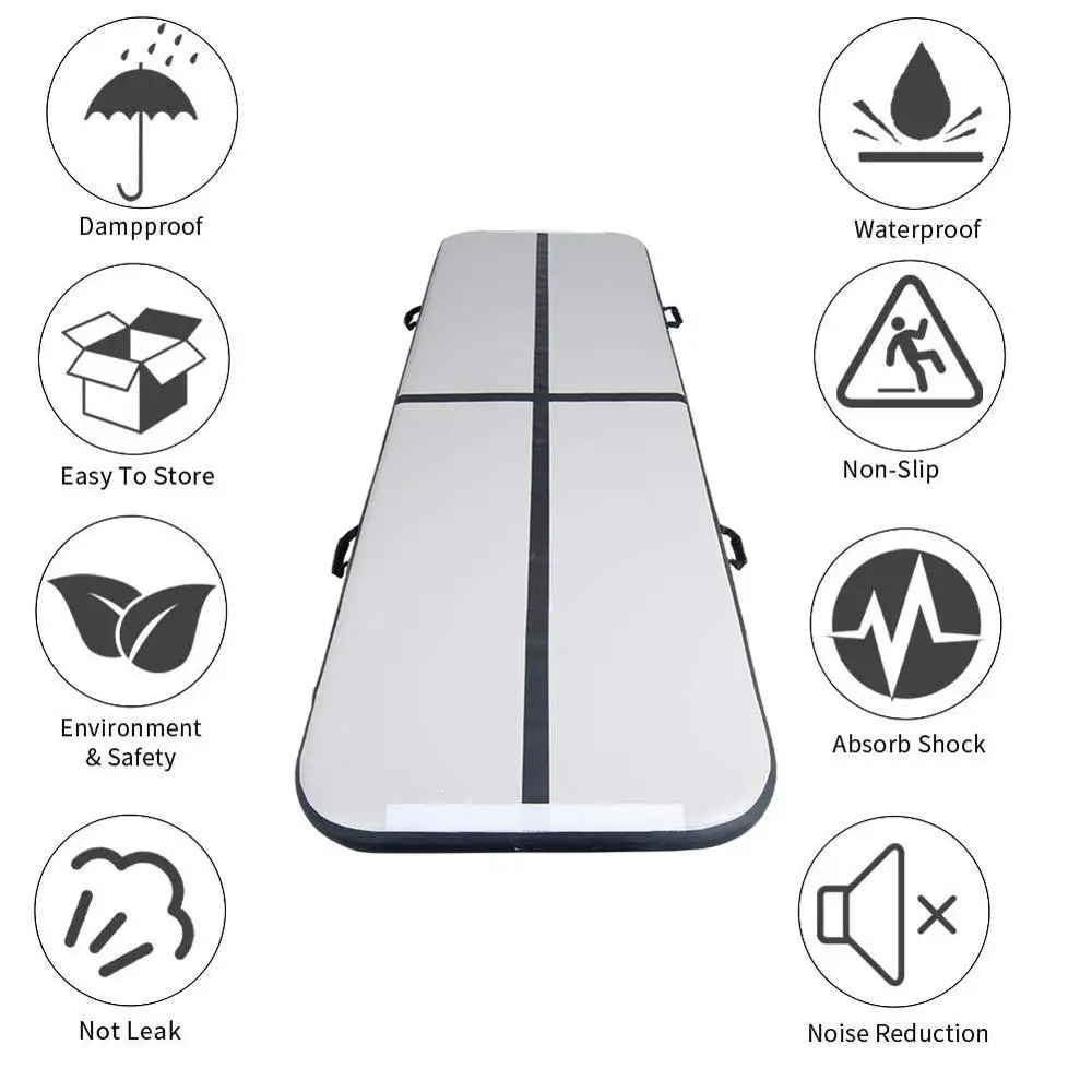Цена Airtrack 6m 7m 8m, надувной коврик для гимнастики, напольный коврик с электрическим воздушным насосом