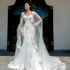 Шаль Женская Кружевная летняя, с аппликацией