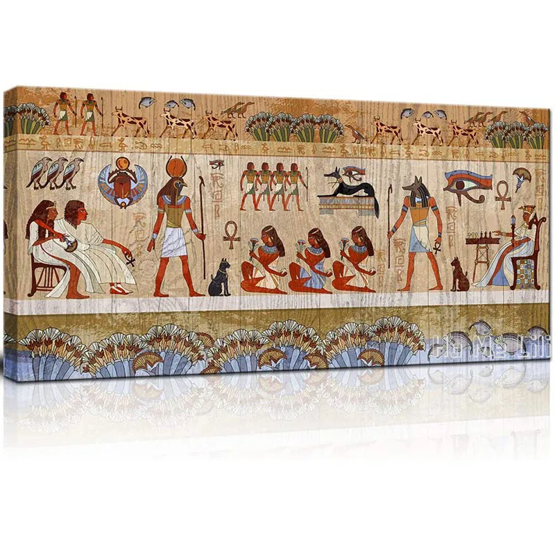 

Настенная картина с изображением Древнего Египта от Ho Me Lili, рисунок Фараона и храма, история, культура, холст для современного украшения дома