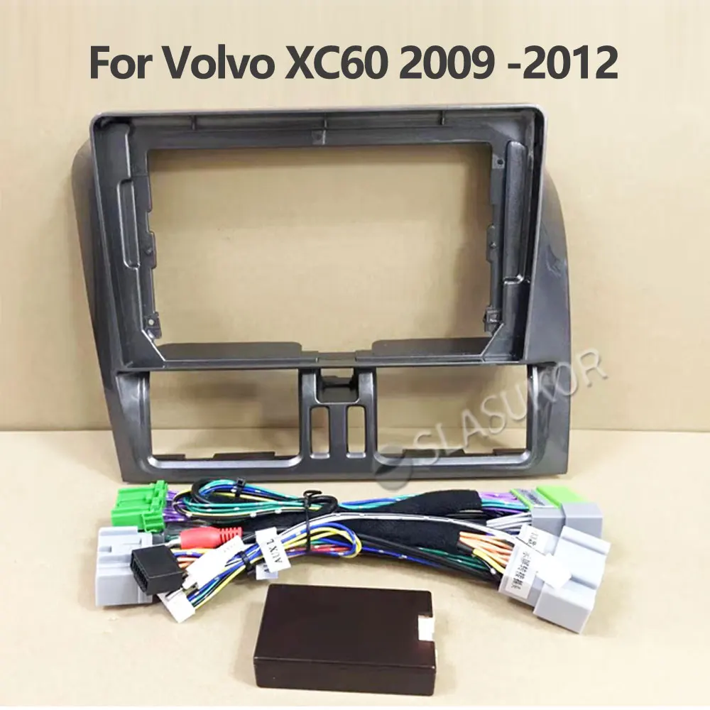 

For Volvo XC60 XC 60 2009 2010 2011-2012 9inch Frame Fascias Car DVD Player Dashboard Adaptor Refitting Facia Panel Canbus Cable