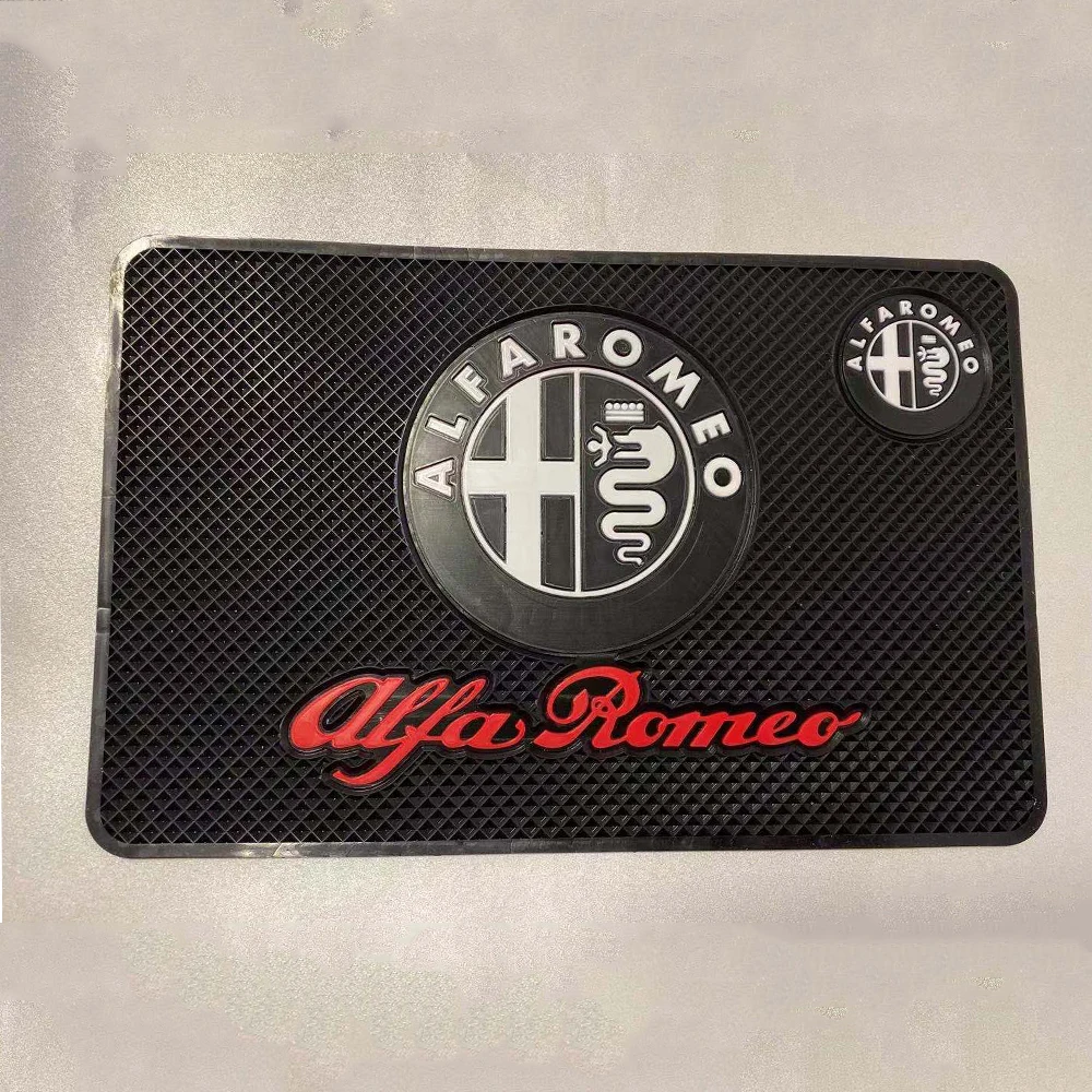 Автомобильный нескользящий коврик с логотипом держатель для телефона GPS Jaguar Renault