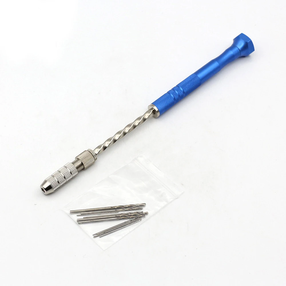 Hand Push Drill Pin Vise Chuck Micro Bits Set 0.5-3mm | Инструменты