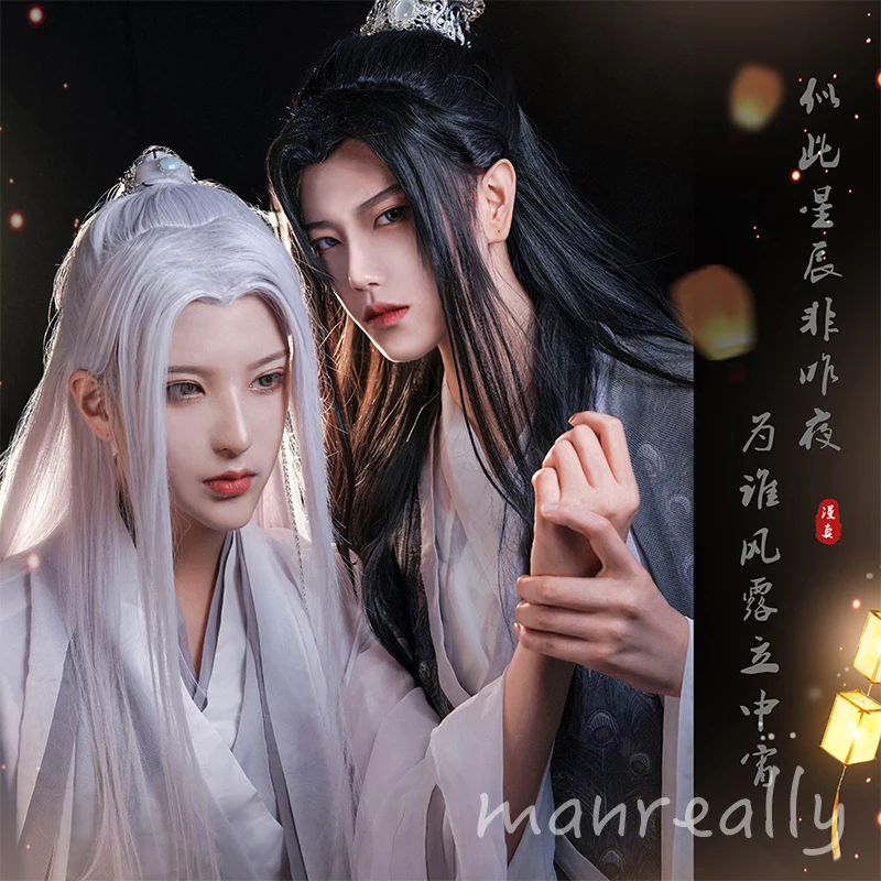 

Как парик, мужской костюм из коротких волос, черный, серебристый, белый парик, красивый корейский натуральный пушистый красный парик из сетч...